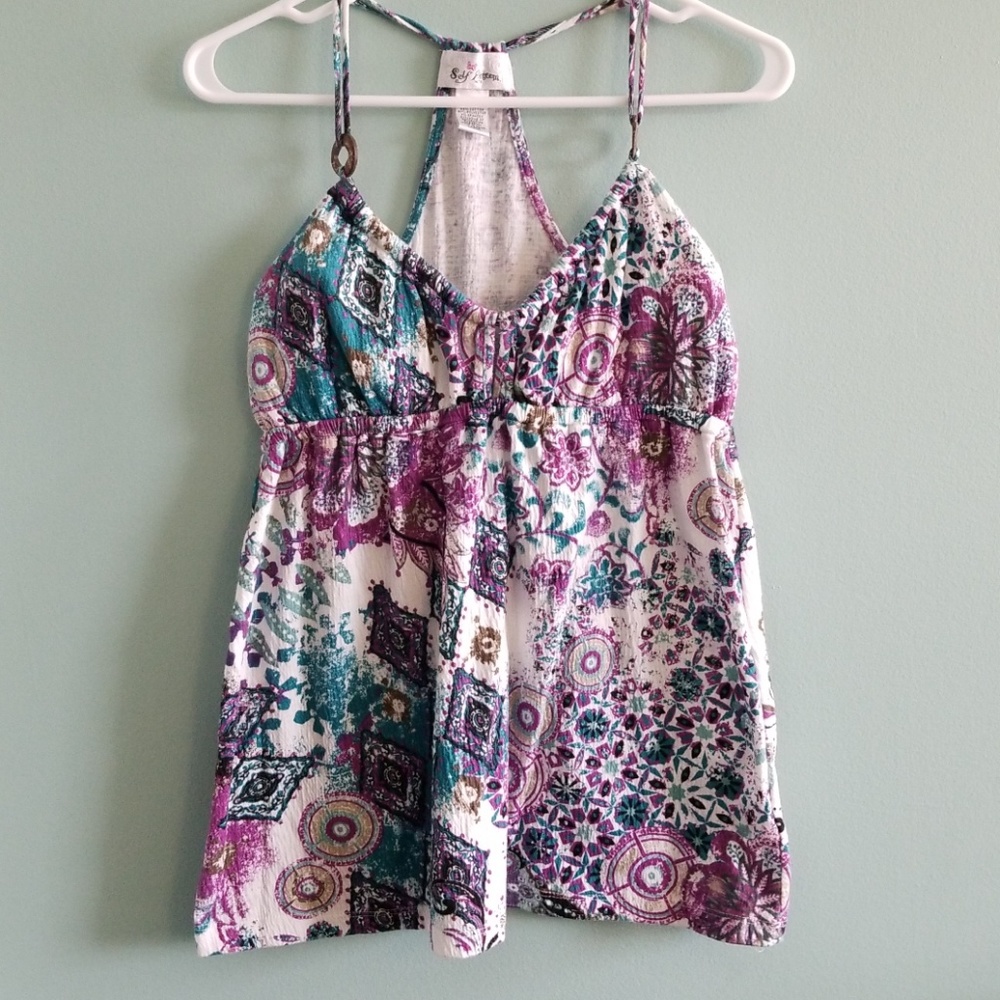 Pretty Teal/Purple tank top